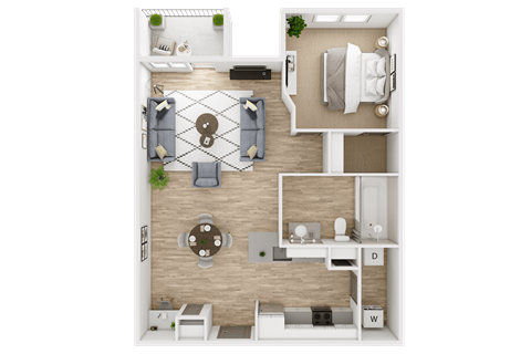 1 bed 1 bath at The Viridian Apartments, Colorado, 80111